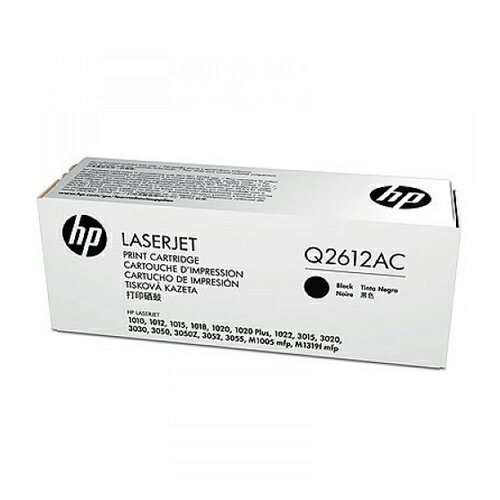 HP 黑色原廠碳粉匣(高印量) / 個 Q2612AC 12A