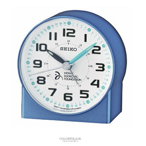 鬧鐘 SEIKO精工滑動秒針藍色鐘【NV79】原廠公司貨