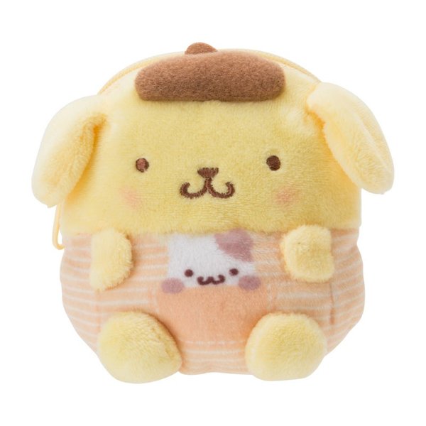 大賀屋 日貨 布丁狗 小錢包 收納包 小包包 錢包 零錢包 Purin 三麗鷗 Sanrio 正版授權 J00040053