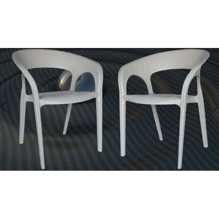 《CHAIR EMPIRE》MIT/臺灣製造/藤椅/藤紋休閒椅/塑膠椅/戶外椅/北歐風/造型椅/扶手洽談椅/休閒椅