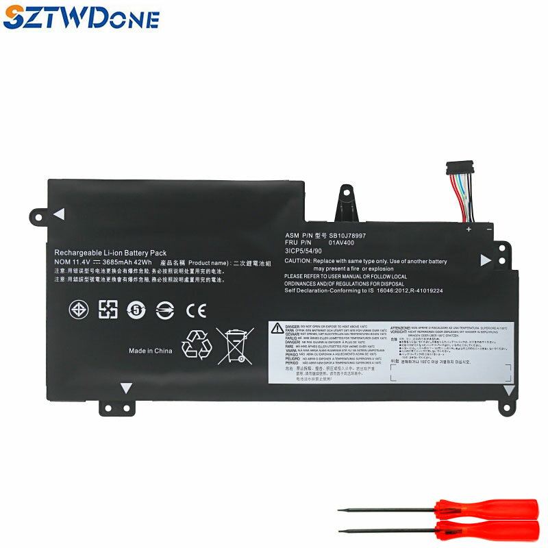 Snowbelle優選 聯想 Thinkpad S2 13 2nd GEN TP00081A/B 01AV400 筆記本電池