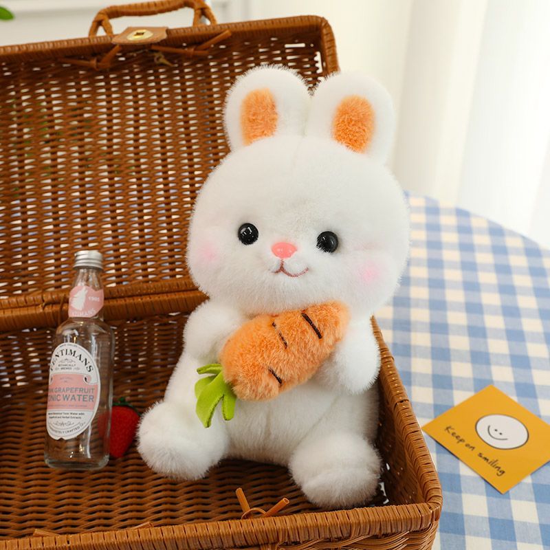可愛小白兔公仔玩偶毛絨玩具胡蘿卜兔抱枕兒童節安撫女友生日禮物