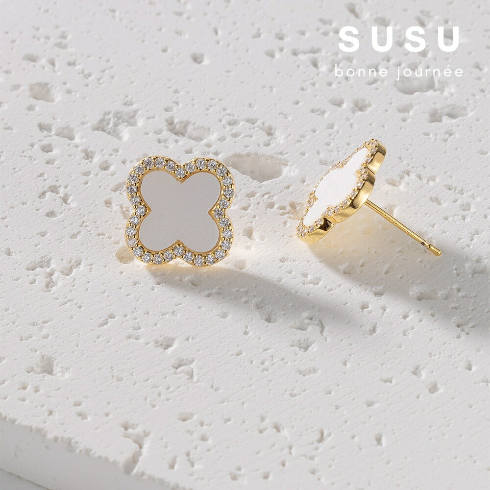 SU SU︱幸運草耳環❤️925純銀 四葉草 耳環 項鍊 手鍊 穿搭 百搭 時尚 送禮 防過敏 飾品 2