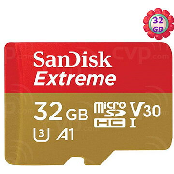 SanDisk 32GB 32G microSDHC【100MB/s Extreme】Extreme microSD micro SD SDHC UHS UHS-I 4K U3 Class 3 C10 Class 10 V30 手機記憶卡【序號MOM100 現折$100】