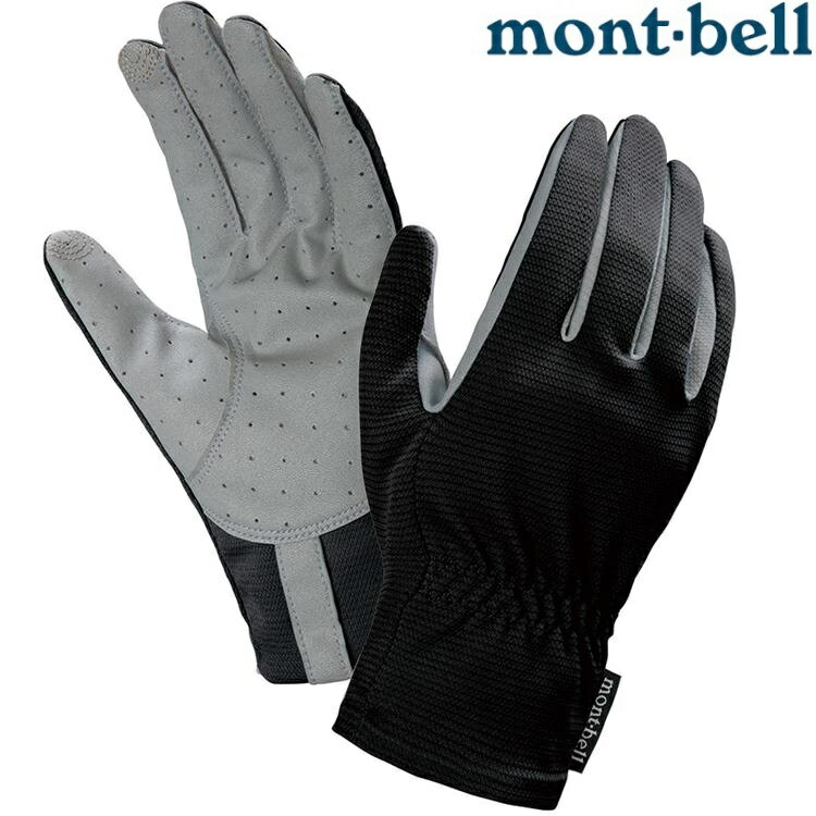 Mont-Bell Cool Gloves 女款 排汗快乾防曬手套 1118312 BK 黑