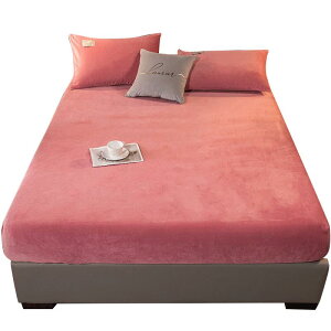 珊瑚絨床笠單件加厚保暖法蘭絨床罩防塵保護罩床套罩防滑固定床單
