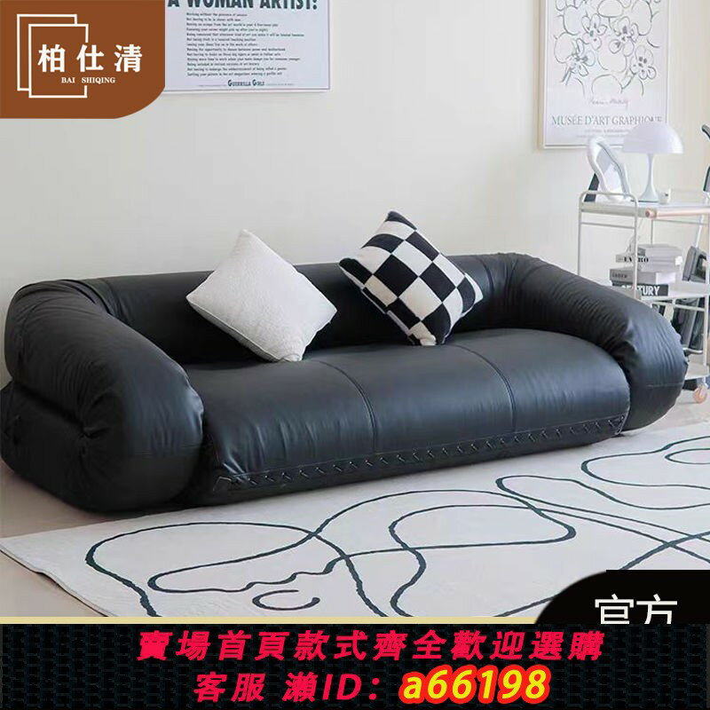 【臺灣公司 可開發票】多功能折疊沙發床兩用小戶型可折疊客廳臥室奶油風貓抓皮懶人沙發