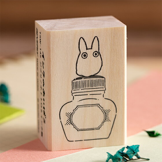 真愛日本 宮崎駿 吉卜力 龍貓 小白龍貓 墨水瓶 日本製 木製印章 印章 卡通印章 禮物