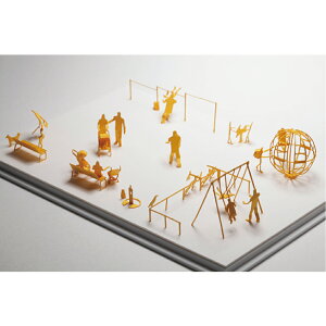 【寺田模型】建築紙模型18 公園2 親子 手作DIY 交換禮物