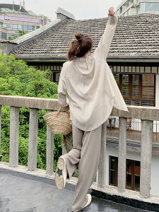 夏裝休閒洋氣時髦減齡香港三件套鹽系時尚女裝高級感套裝