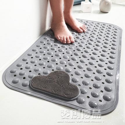 浴室防滑墊淋浴房洗澡腳墊衛生間防摔地墊老人孕婦pvc按摩腳墊大
