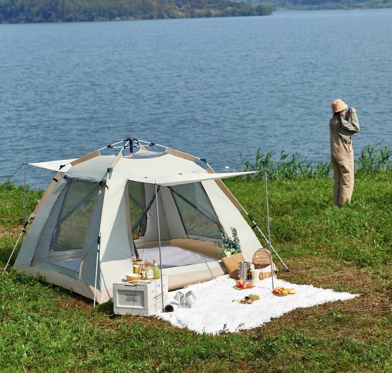 帳篷 戶外 全自動 便攜式 折疊 加厚 防暴雨野外 露營裝備 公園 野餐