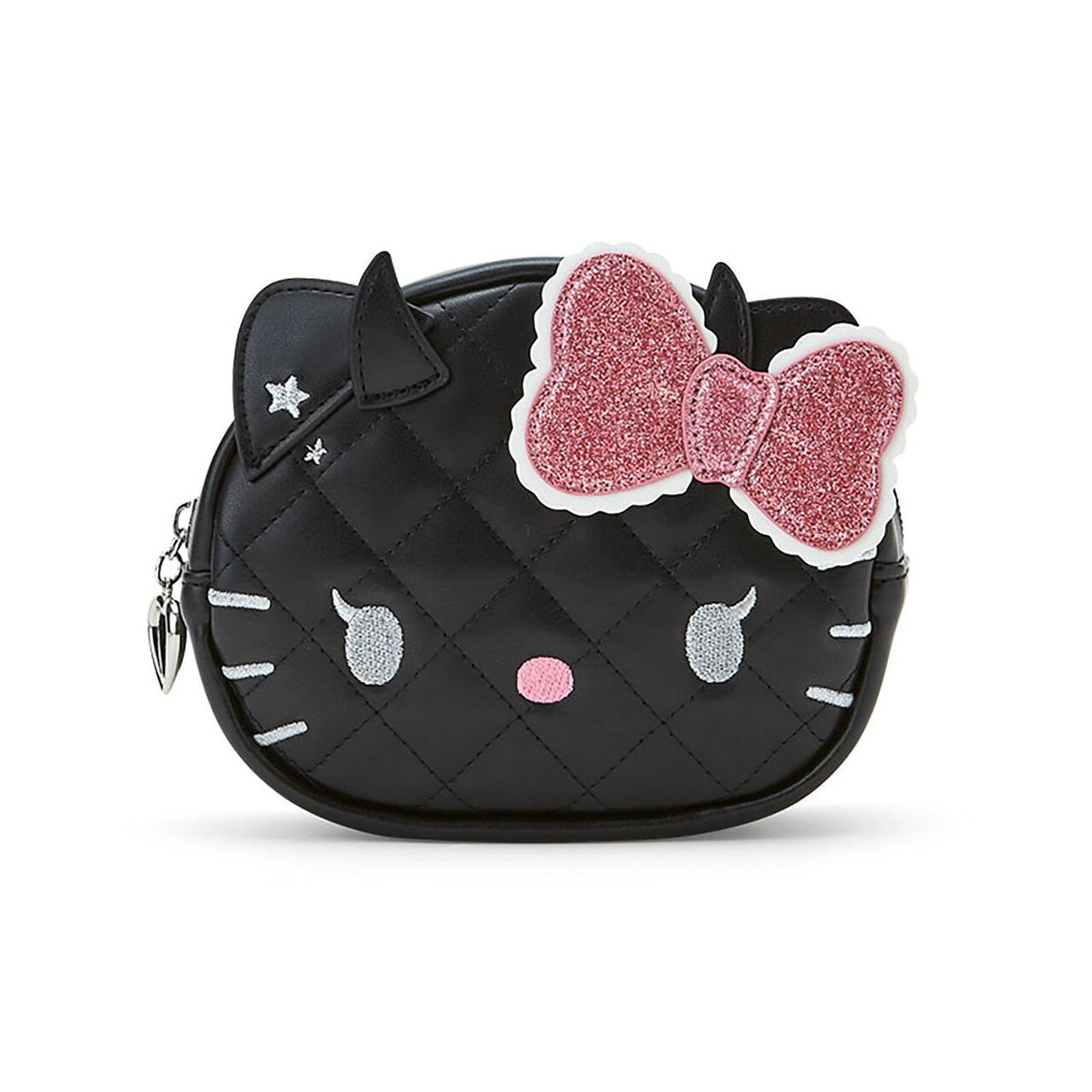 【震撼精品百貨】凱蒂貓 Hello Kitty~日本SANRIO三麗鷗 KITTY千禧風化妝包-黑*93172
