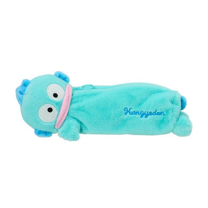 【震撼精品百貨】Hangyodon Sanrio 河童~日本三麗鷗SANRIO 人魚漢頓絨毛造型拉鍊筆袋-趴姿款*30613