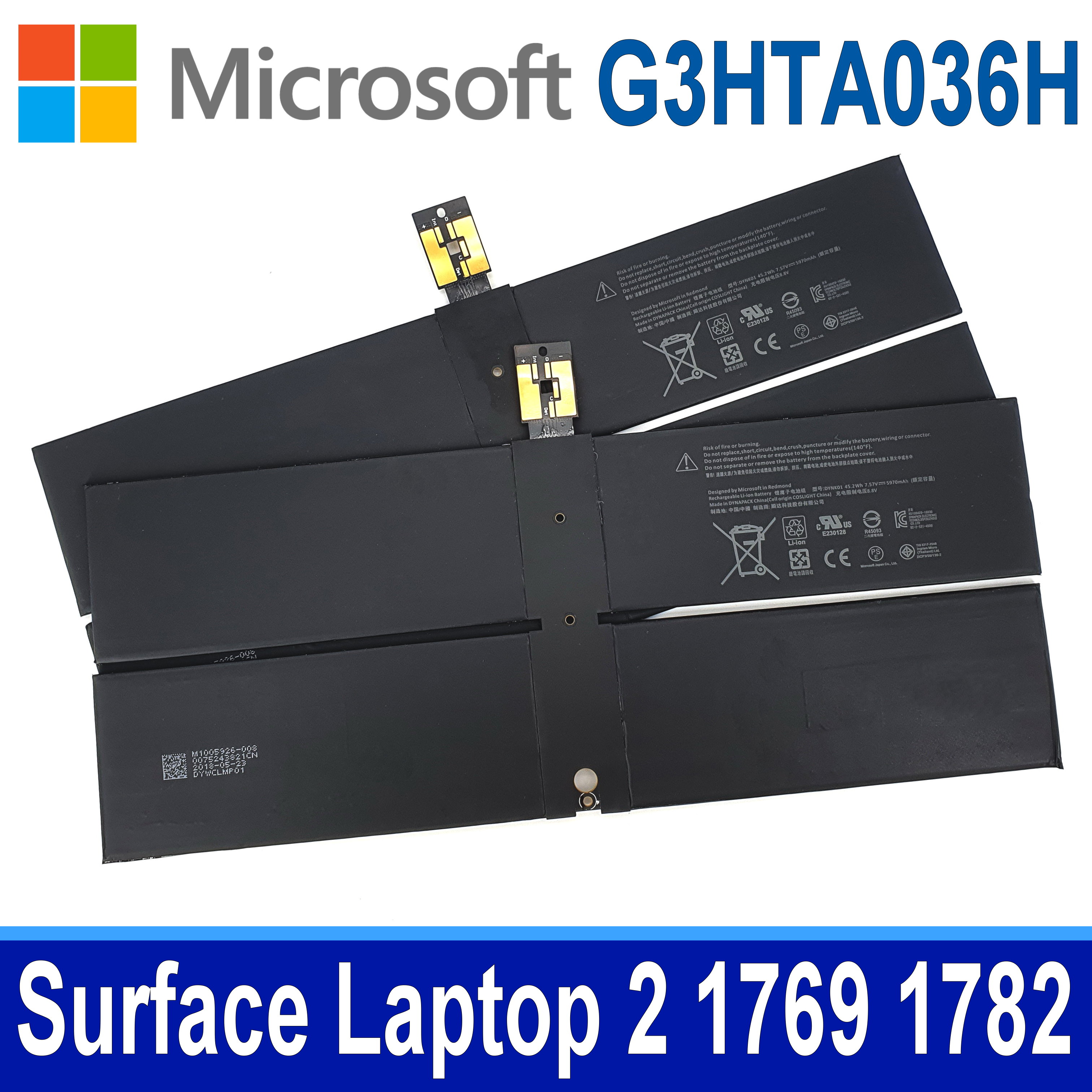 Microsoft 微軟 G3HTA036H 原廠電池DYNK01 Surface Laptop 2 1769 1782