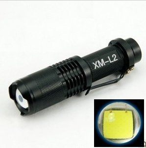 破盤大促銷 XM-L2聚焦 掌心雷手電筒 超亮 全配(1200流明)LED手電筒18650電池