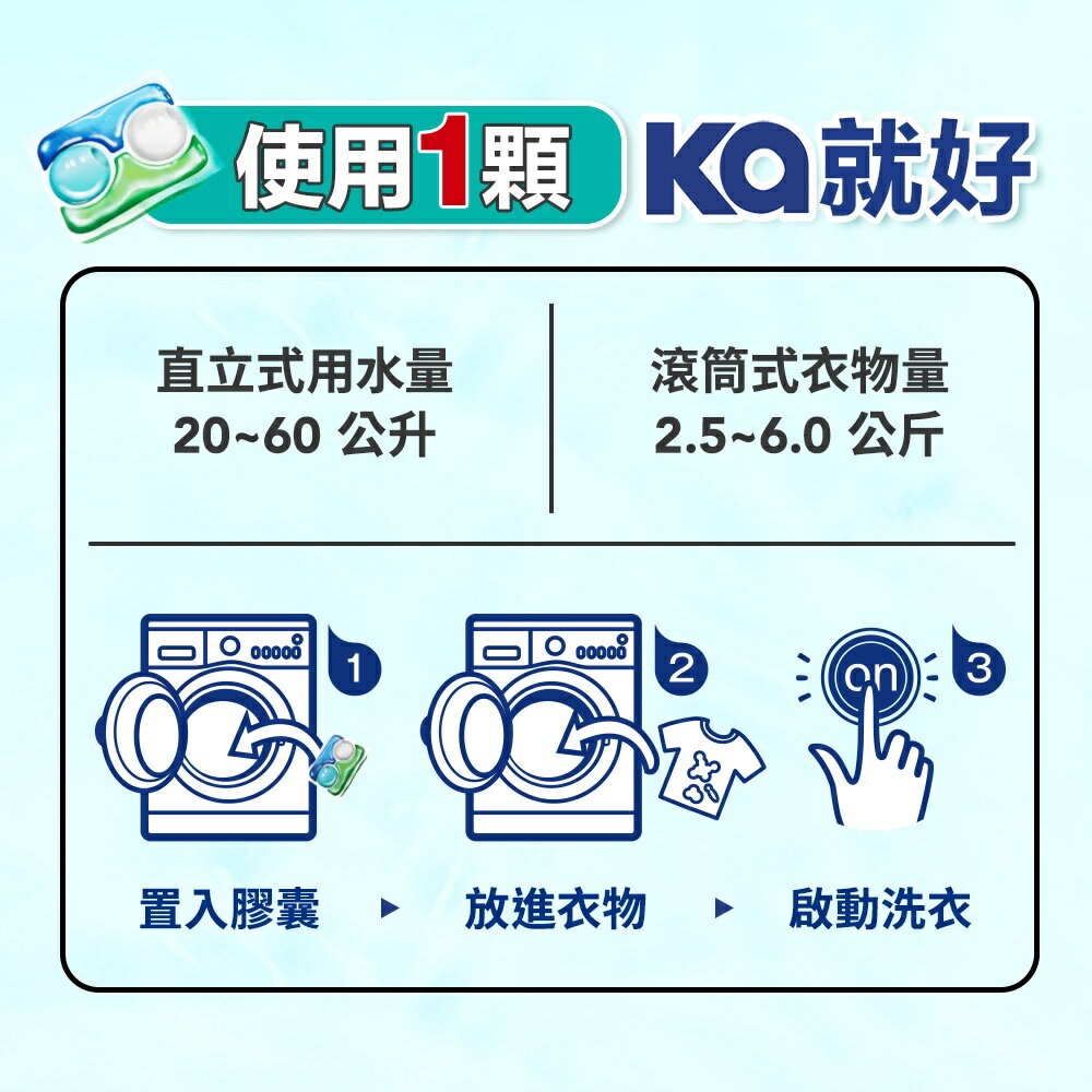 Ka 日本王子菁華 4合1 四色抗菌洗衣膠囊 洗衣球 洗衣凝膠球 洗衣膠球 -240顆_箱購_(20顆x12盒) 日本原裝進口 6