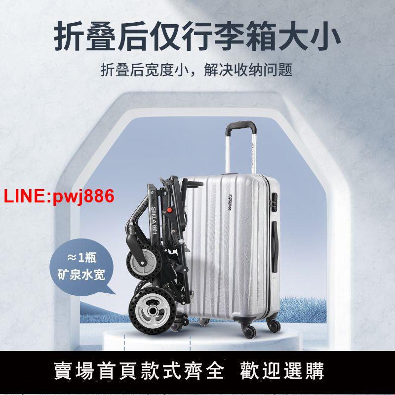 {台灣公司 可開發票}英國SIIKLA超輕便9.8kg電動輪椅老年人折疊輕便智能全自動殘疾人 3