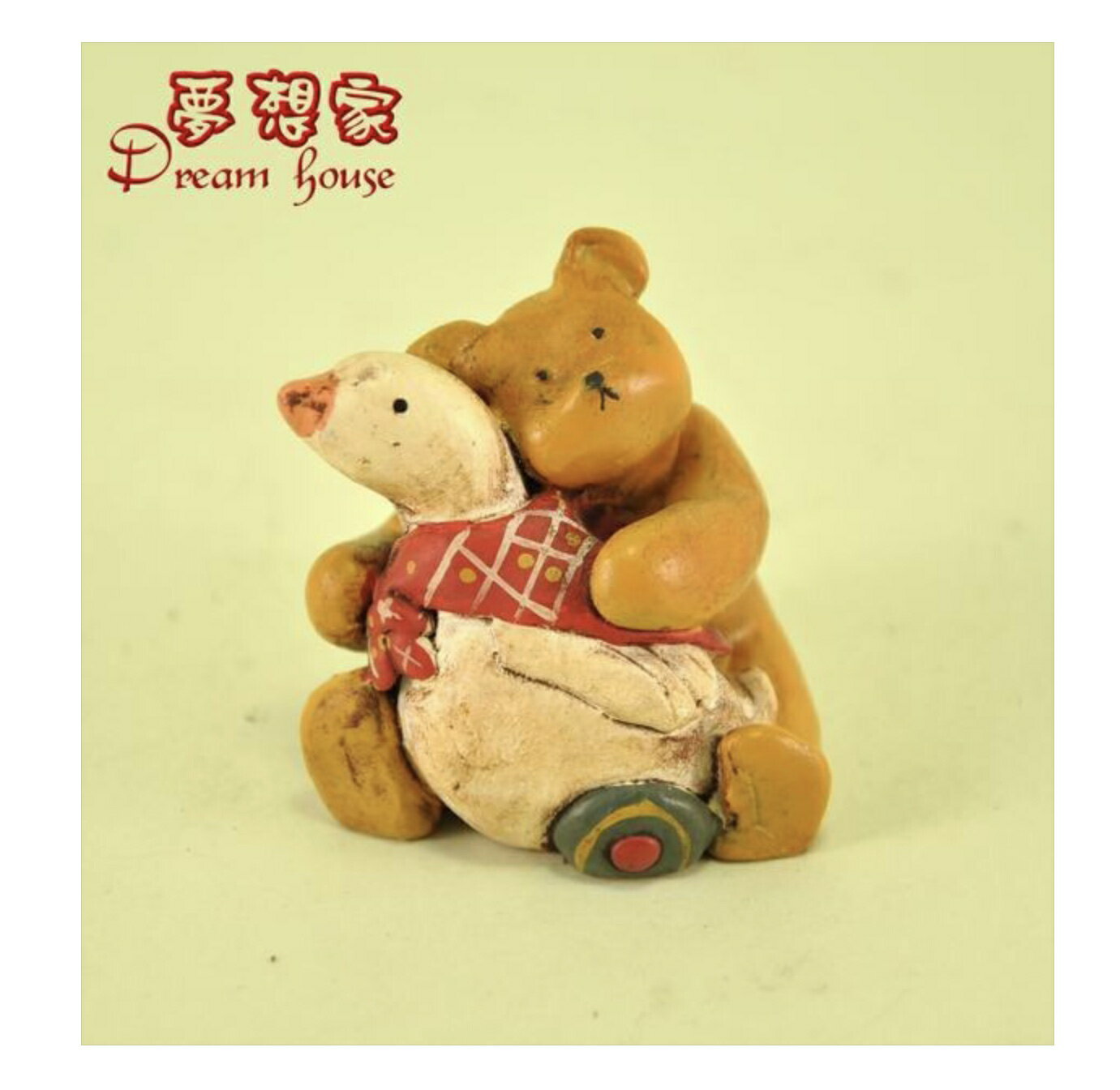 1995 Gnomy's荷蘭娃娃 AB403 小熊抱鵝 ★ Zakka'fe ★