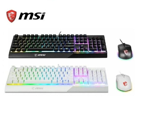 MSI 微星 Vigor GK30 COMBO 防潑水 RGB 電競鍵盤滑鼠組 鍵鼠組 電競鍵盤 0