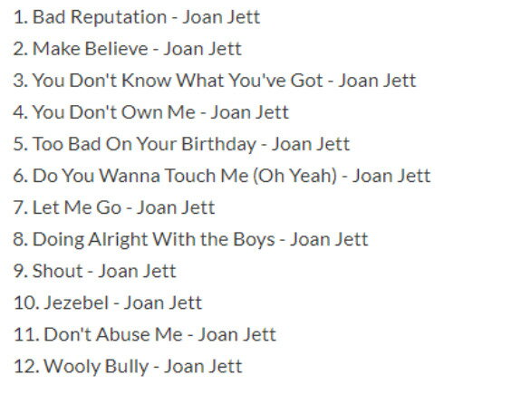 【NAD紫膠】Joan Jett Bad Reputation黑膠唱片LP
