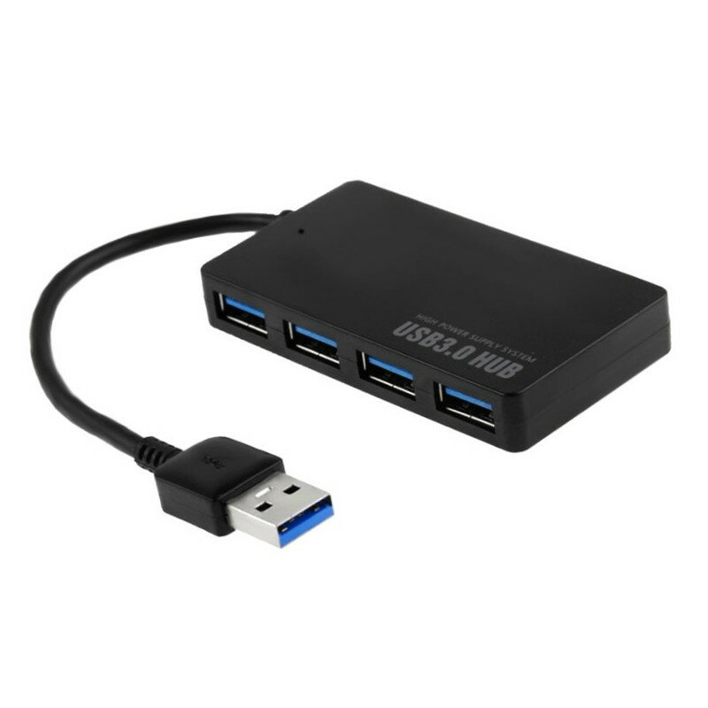 USB3.0擴展器 USB2..0一拖四口 HUB集線器外接電源電腦高速分線器