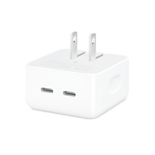 Apple 35W 雙 USB-C 埠小型電源轉接器 MW2H3TA/A【愛買】 1