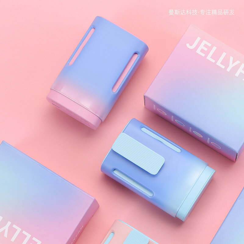 新款果凍掛脖風扇戶外usb迷你風扇便攜式手持掛脖小風扇懶人風扇【尚宜家居】