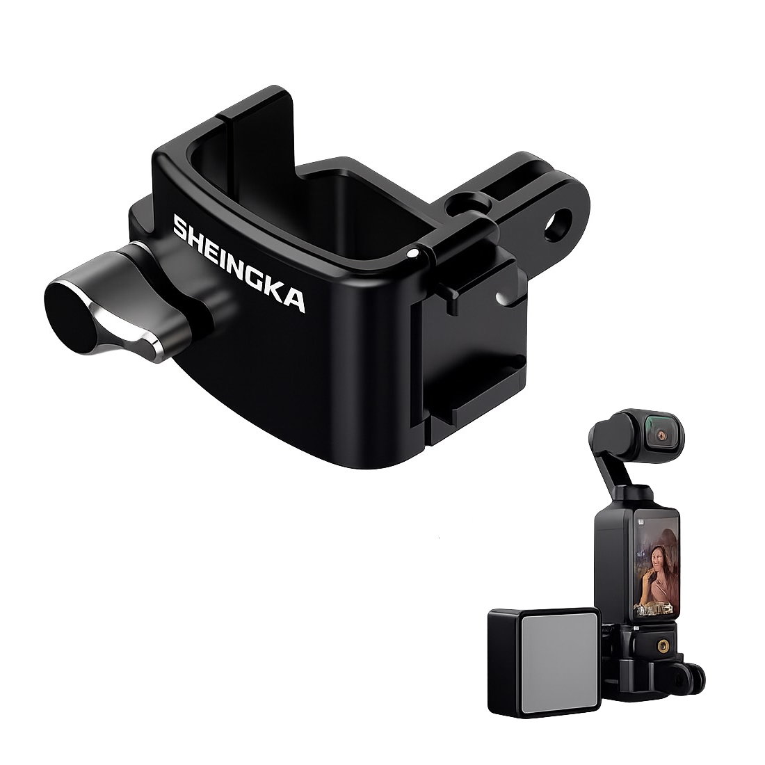 【中壢NOVA-水世界】DJI Pocket 3 4 金屬 SHEINGK 冷靴 轉接座 轉接GOPRO配件 固定邊框