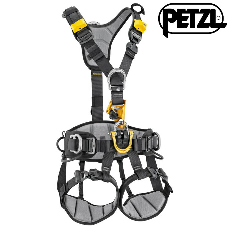 Petzl ASTRO® International Version 國際版 工程用全身型安全座帶 附胸式上升器 C083BB 黑黃 Black/Yellow