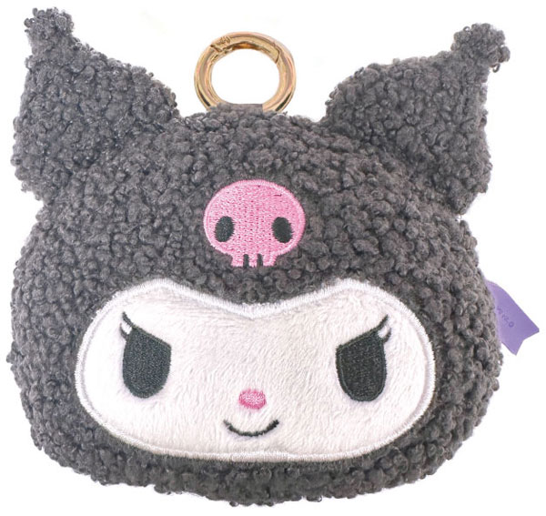 【震撼精品百貨】酷洛米_Kuromi~日本SANRIO三麗鷗 酷洛米絨毛造型收納包*55175