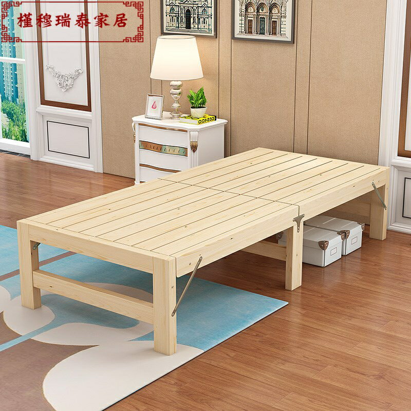 定做實木折疊拼接床加寬床床松木床架兒童單人床可定做床邊床加長