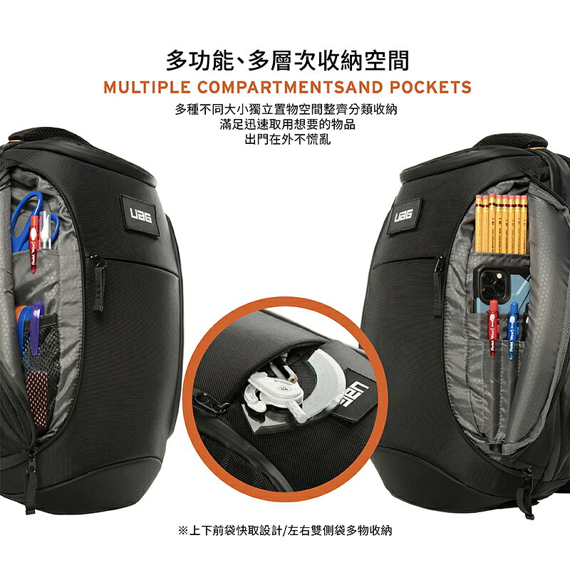 UAG 軍規 防摔 潮流後背包 電腦包 後背包 筆電包 平板包 登山包 運動包 18L 大容量 防撞 3