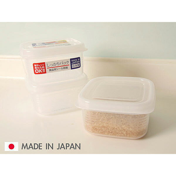 BO雜貨【SV3128】日本製 方型保鮮盒 200ml*3 便當 廚房收納 冰箱 微波爐 餐廚 K141