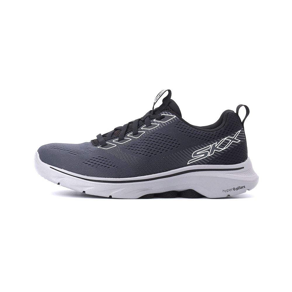 SKECHERS GO WALK 7 綁帶運動健走鞋 黑灰 216559BKGY 男鞋