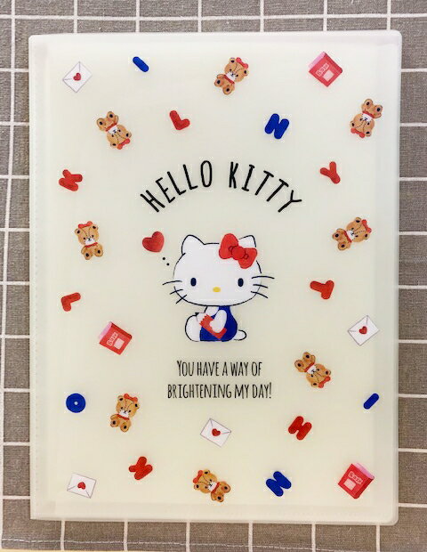【震撼精品百貨】Hello Kitty 凱蒂貓 三麗鷗 KITTY 日本A4文件夾/資料夾(附資料袋)-熊#73729 震撼日式精品百貨