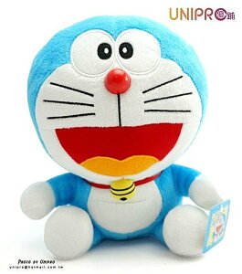 【UNIPRO】哆啦A夢 Doraemon 小叮噹 8.5吋 坐姿 絨毛玩偶 娃娃 禮物