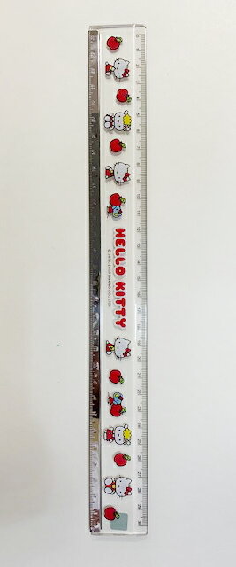 【震撼精品百貨】凱蒂貓 Hello Kitty 日本SANRIO三麗鷗 KITTY 長尺/直尺(30公分)-蘋果#83779 震撼日式精品百貨