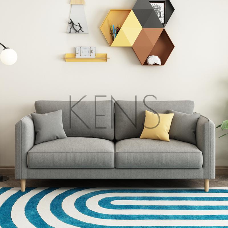 【KENS】沙發 沙發椅 布藝沙發小戶型北歐客廳簡約現代租房雙人三人經濟型小沙發網紅款