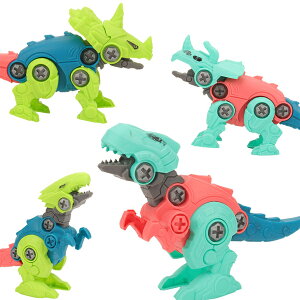 機械小恐龍 立體動物益智組合玩具積木 親子同樂桌上小物 贈品禮品