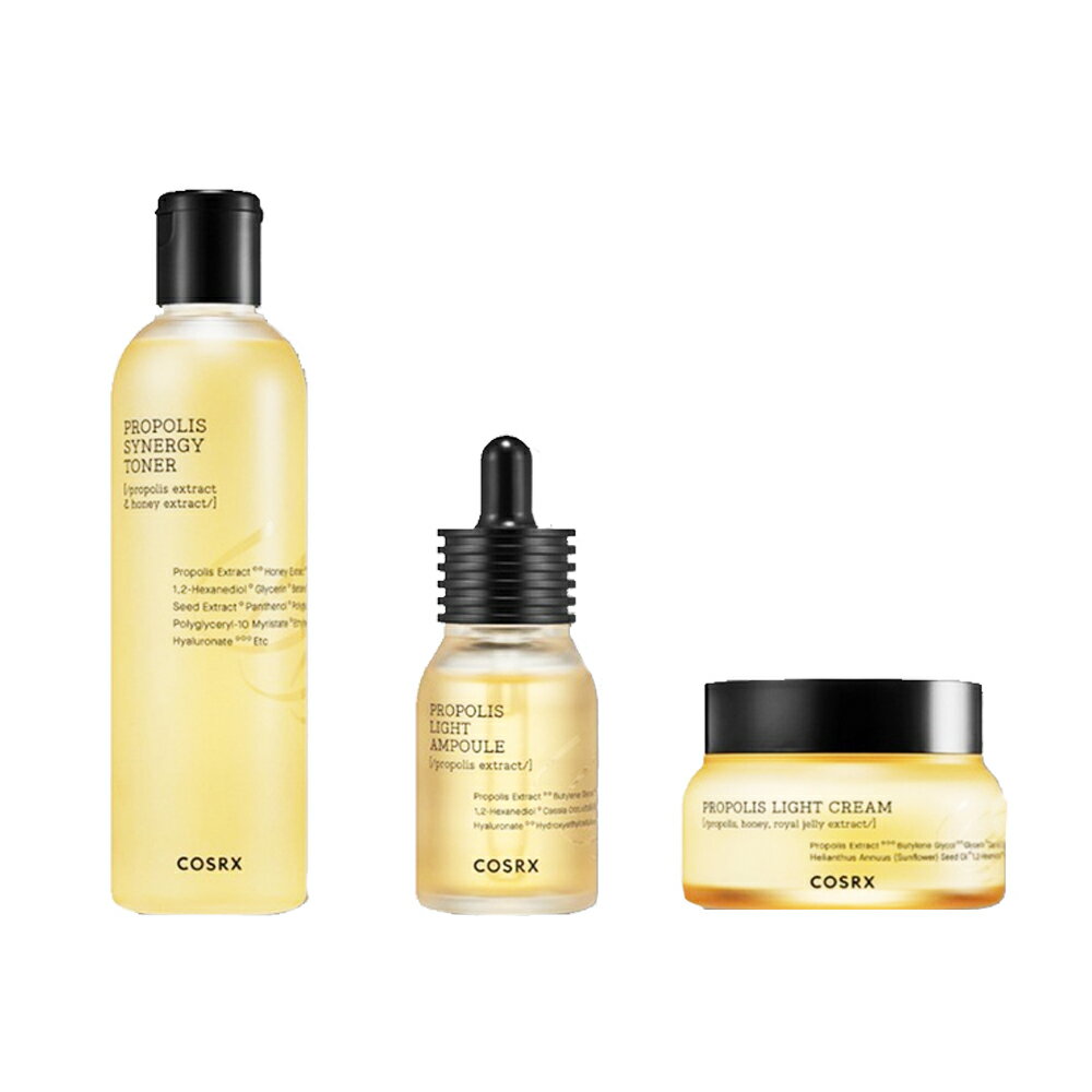 【梨大小姐】韓國 COSRX 全效蜂膠亮顏化妝水 蜂膠化妝水 蜂膠亮顏安瓶精華 蜂膠面霜 精華液 化妝水 面霜 安瓶 1