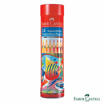 Faber-Castell 水性彩色鉛筆 棒棒筒裝-24色(115924)