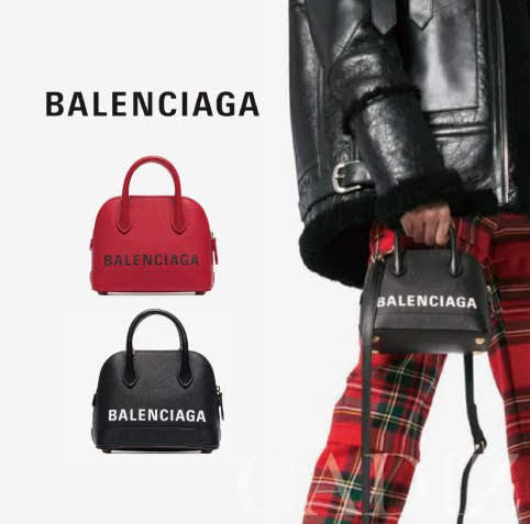 法國正品 Balenciaga VILLE TOP HANDLE XXS 黑色大塗鴉logo牛皮手提肩包 550646