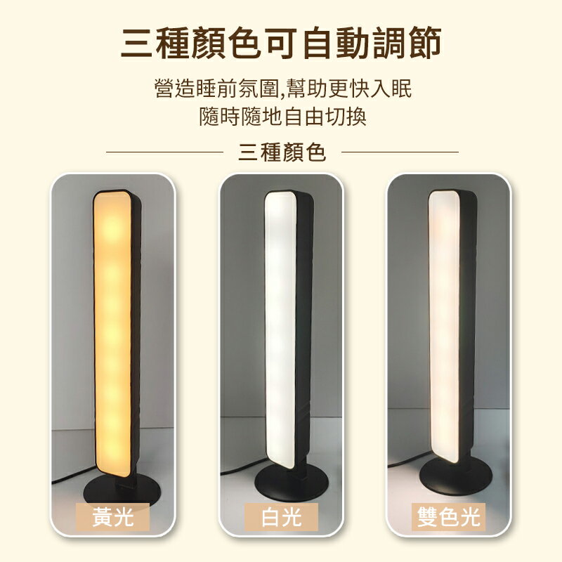 USB桌面語音小檯燈 智能語音燈 聲控燈 三色燈 書桌燈 小檯燈 閱讀燈 補光燈 化妝燈 小夜燈 宿舍燈 插電式 燈條 4
