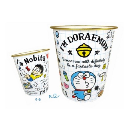 大賀屋 日貨 哆啦A夢 置物桶 玩具桶 衣物桶 垃圾桶 收納桶 大容量 小叮噹 2019新款 正版 J00015706