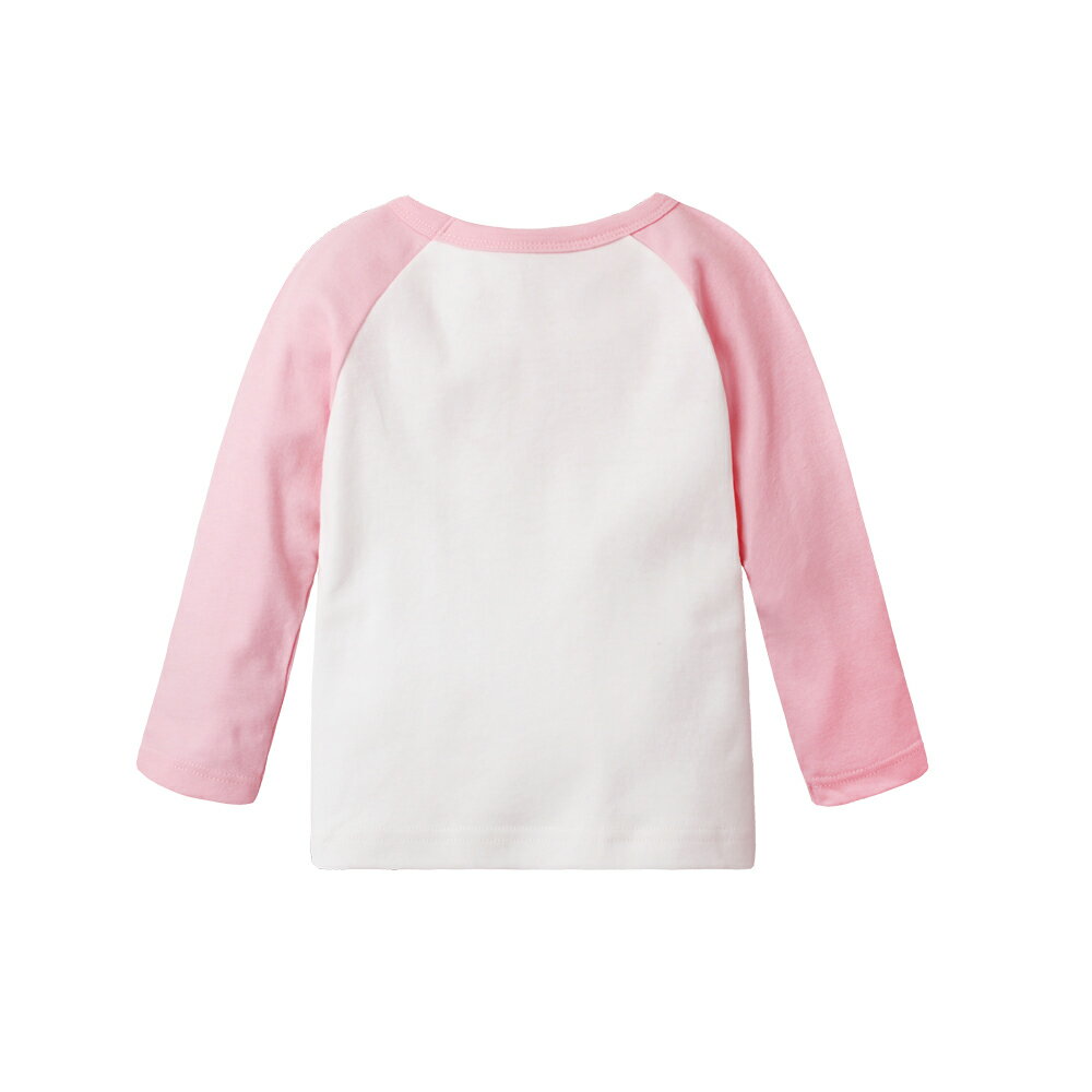 兒童上衣 純棉長袖 素面圓領T 插間袖 60266 6