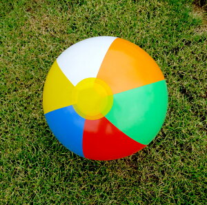 彩色充氣球 沙灘玩具球 夏天 海灘 戲水 玩具球 y7031