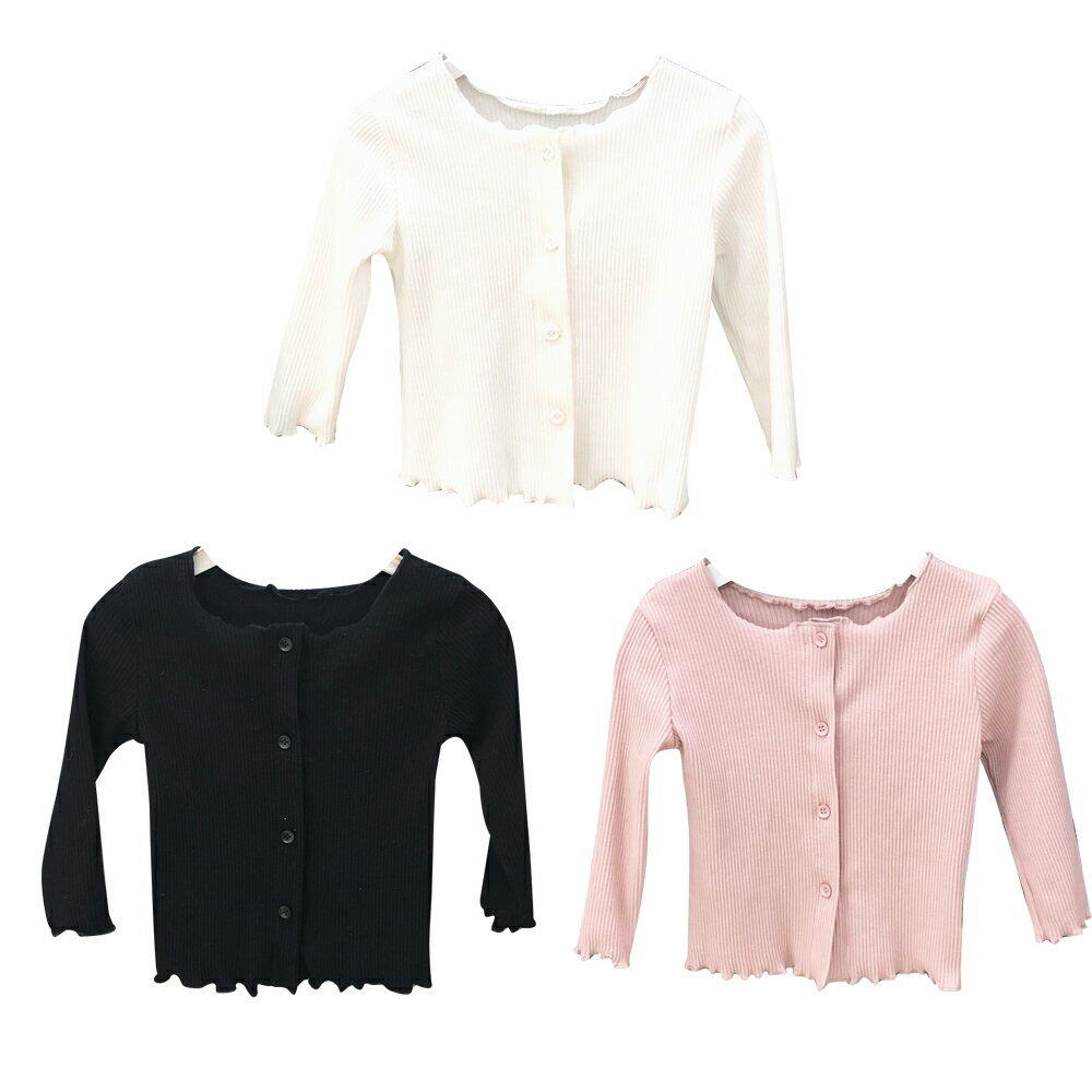 兒童女童小外套 針織女童開襟衫 冷氣房必備 88240