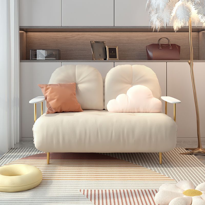 免運 折疊沙發床云朵沙發床可折疊兩用小戶型陽臺客廳書房伸縮多功能奶油單人沙發