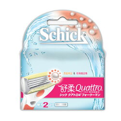 舒適牌舒柔QUATTRO4女用刀片2入【愛買】